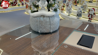 60cm Handmade Christmas LED Present Tree Sack Ornament Tabletop Decoration for Xmas Gifts Home Display Santa Claus Christmas 
