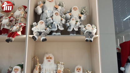30~80cm Luxury Santa Claus Plush Ornaments Christmas Home Decoration Handicraft