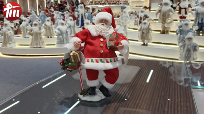 11" STANDING SANTA CLAUS Classic Style Doll Mailbox Figurine Christmas Gifts Polyester