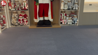 3.8M Giant Santa Claus Xmas Handmade Traditional Santa Claus Doll Movement With Big Santa Bear and Gifts Bag Indoor Decoration