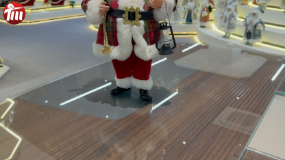 11inch Polyester&Fabric Christmas Santa Claus Ornaments Eco Friendly Durable Factory Xmas Decor Figurine Toys Doll