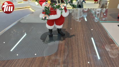 11" Standing Classic Santa Claus Rainbow Decorative Lamp Xmas Gifts