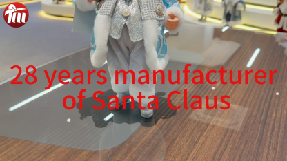 11Inch Xmas Handmade Resin Santa Claus Doll with Christmas Gift Box Handicraft Polyresin Santa Claus Indoor Decoration