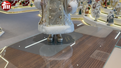 45cm Xmas Handmade Luxury Santa Claus Doll with Christmas Gift Bag And Box Handicraft Plush Santa Claus Indoor Decoration