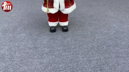 45cm Xmas Handmade Traditional Christmas Reindeer with Christmas Gift Bag Handicraft Santa Claus Doll Indoor Decoration