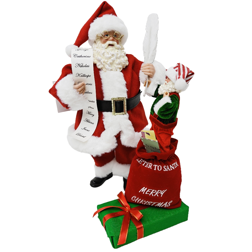 Handmade Christmas Santa Claus with Elve Ornaments Christmas Decoration Supplies Christmas Party Decoration Xmas Santa Claus