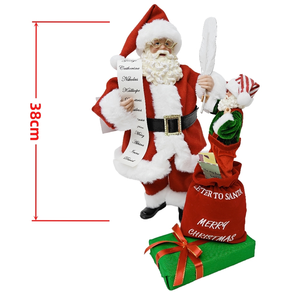 Handmade Christmas Santa Claus with Elve Ornaments Christmas Decoration Supplies Christmas Party Decoration Xmas Santa Claus