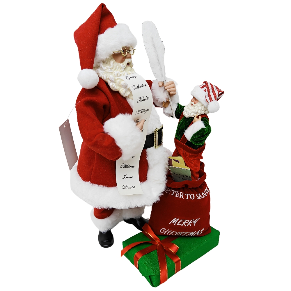 Handmade Christmas Santa Claus with Elve Ornaments Christmas Decoration Supplies Christmas Party Decoration Xmas Santa Claus