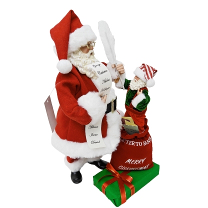 Handmade Christmas Santa Claus with Elve Ornaments Christmas Decoration Supplies Christmas Party Decoration Xmas Santa Claus