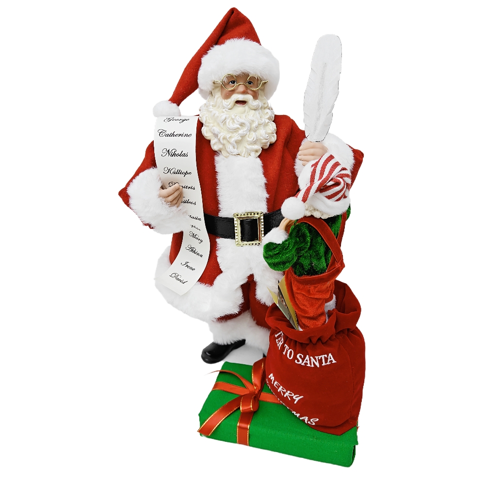 Handmade Christmas Santa Claus with Elve Ornaments Christmas Decoration Supplies Christmas Party Decoration Xmas Santa Claus