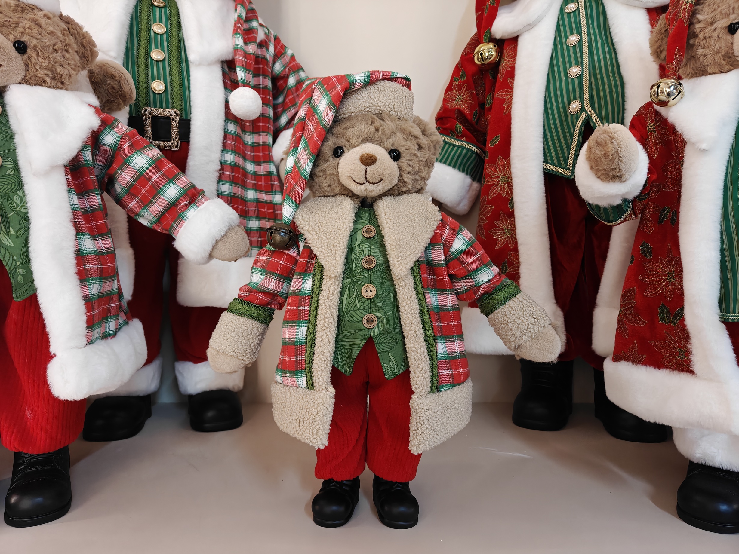 Popular Handmade Santa Claus Doll 50/60/90cm Christmas Bear Toy Gifts Navidad Decor Ornament Xmas Decorations Crafts Santa Claus