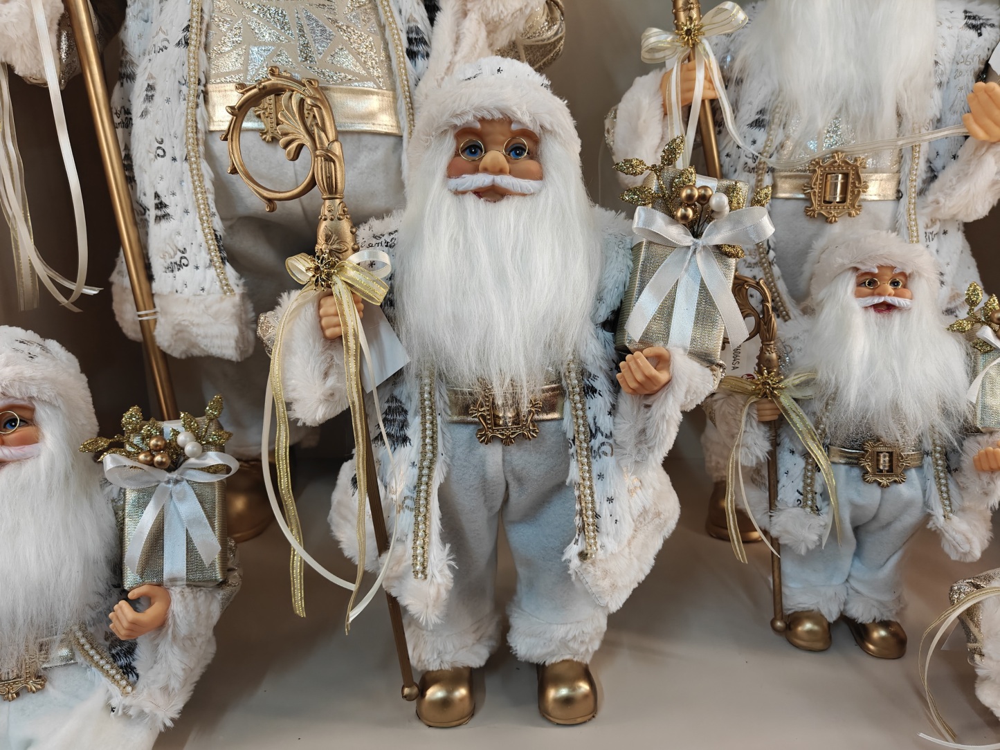 30~80cm Luxury Santa Claus Plush Ornaments Christmas Home Decoration Handicraft