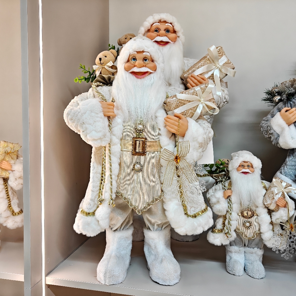 Hot Sale Christmas Santa Claus Doll Different Size Christmas Decoration Luxury Santa Doll Xmas Large Santa Claus