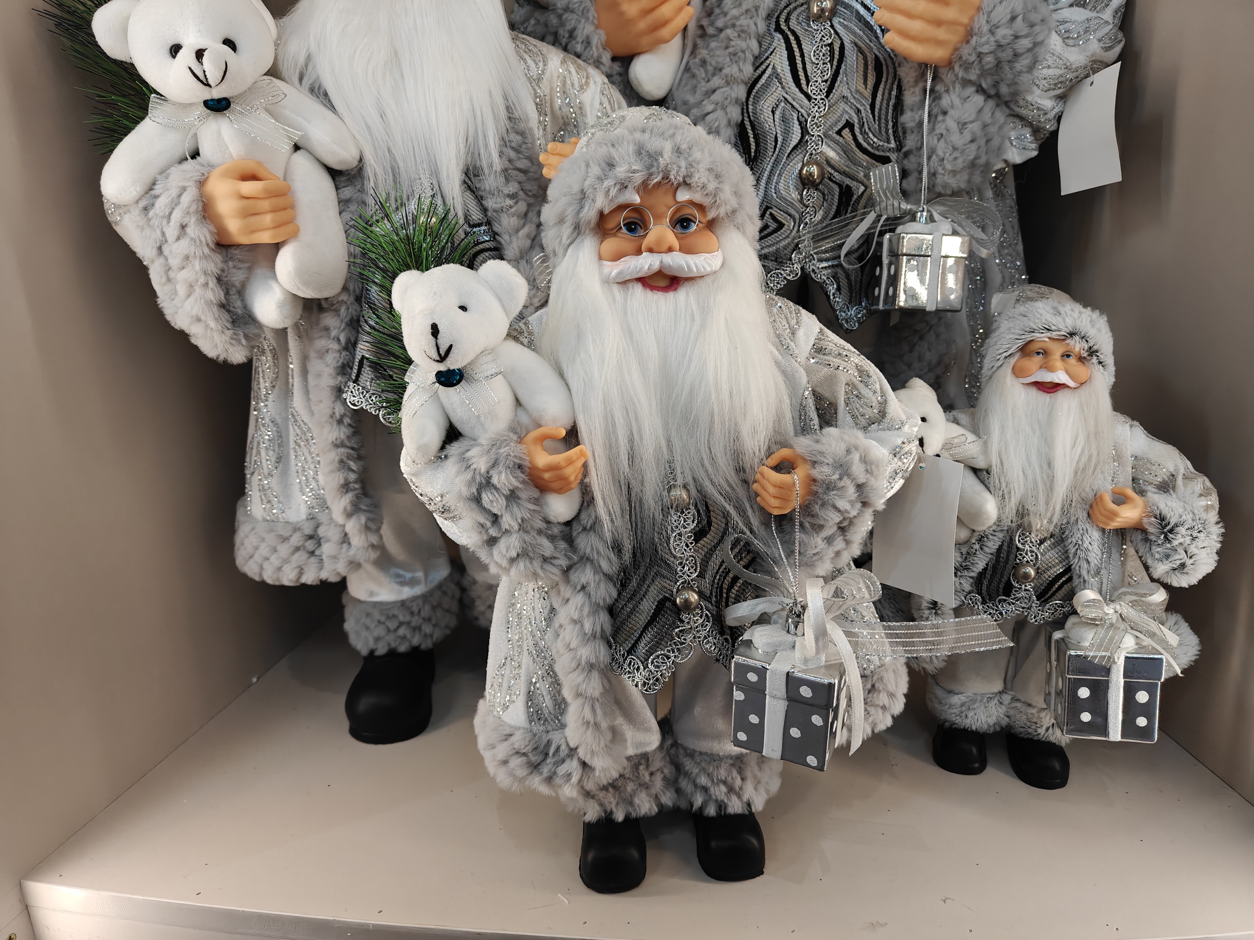 Luxury Xmas Navidad Artificial Santa Claus Christmas Ornament Decoration 30-800cm