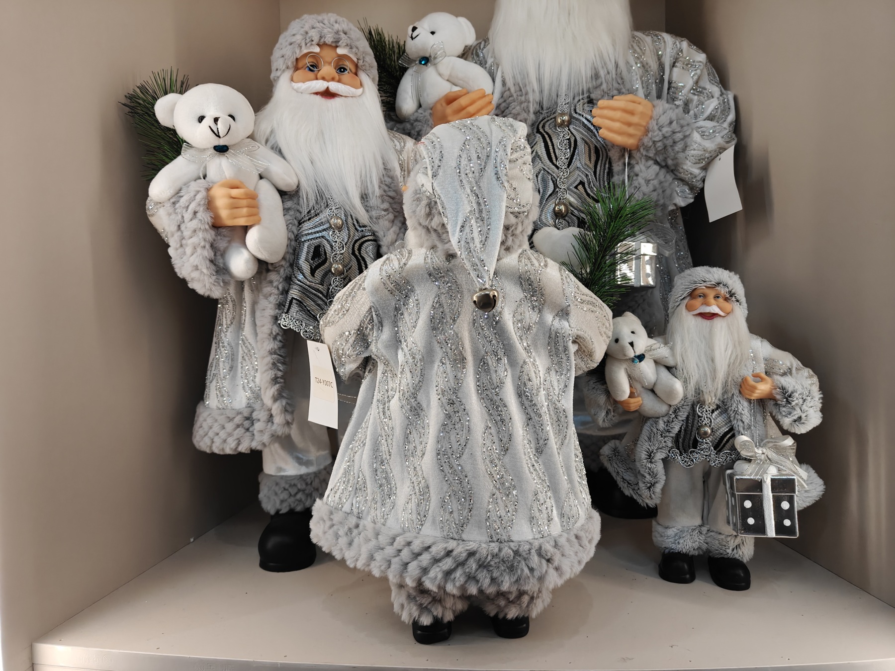Luxury Xmas Navidad Artificial Santa Claus Christmas Ornament Decoration 30-800cm