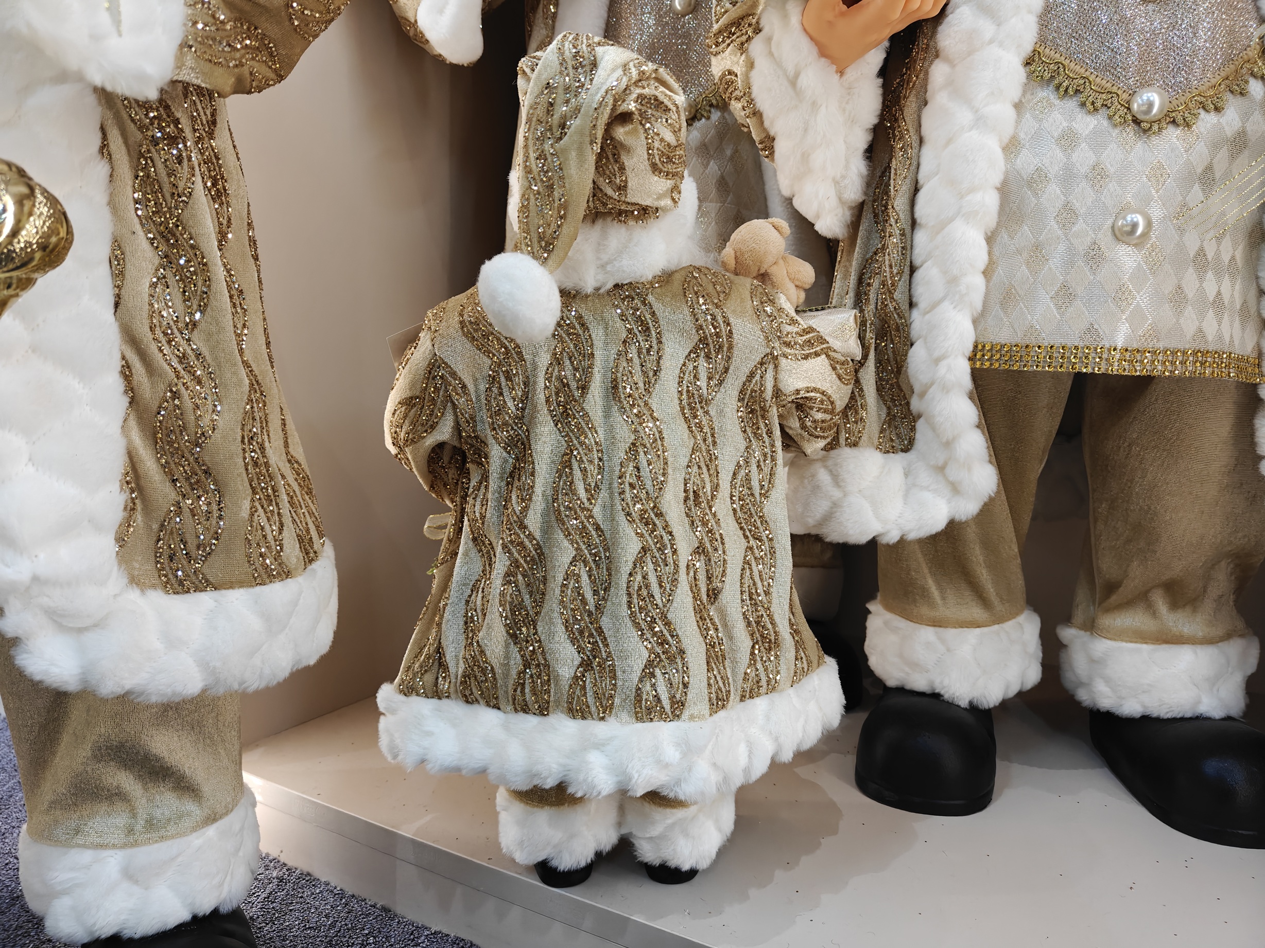 30~80cm Christmas Santa Claus Ornaments Decorations Xmas Home Decoration Christmas Handicraft Santa Claus Plush Santa Claus Doll