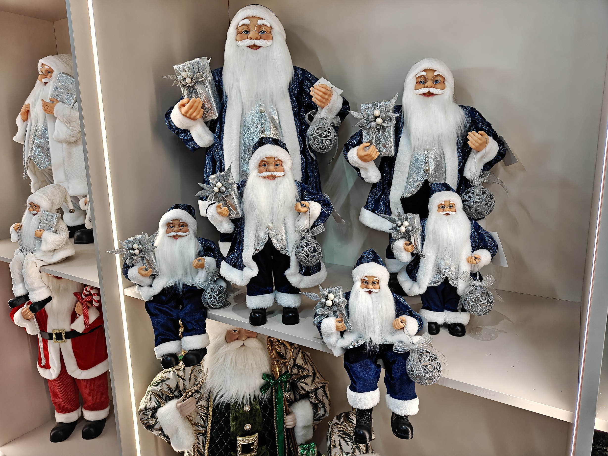 Santa Claus Navidad Natal Noel Gift New Year Home Decoration 30~90cm Standing&Sitting Christmas Large Santa Claus Doll