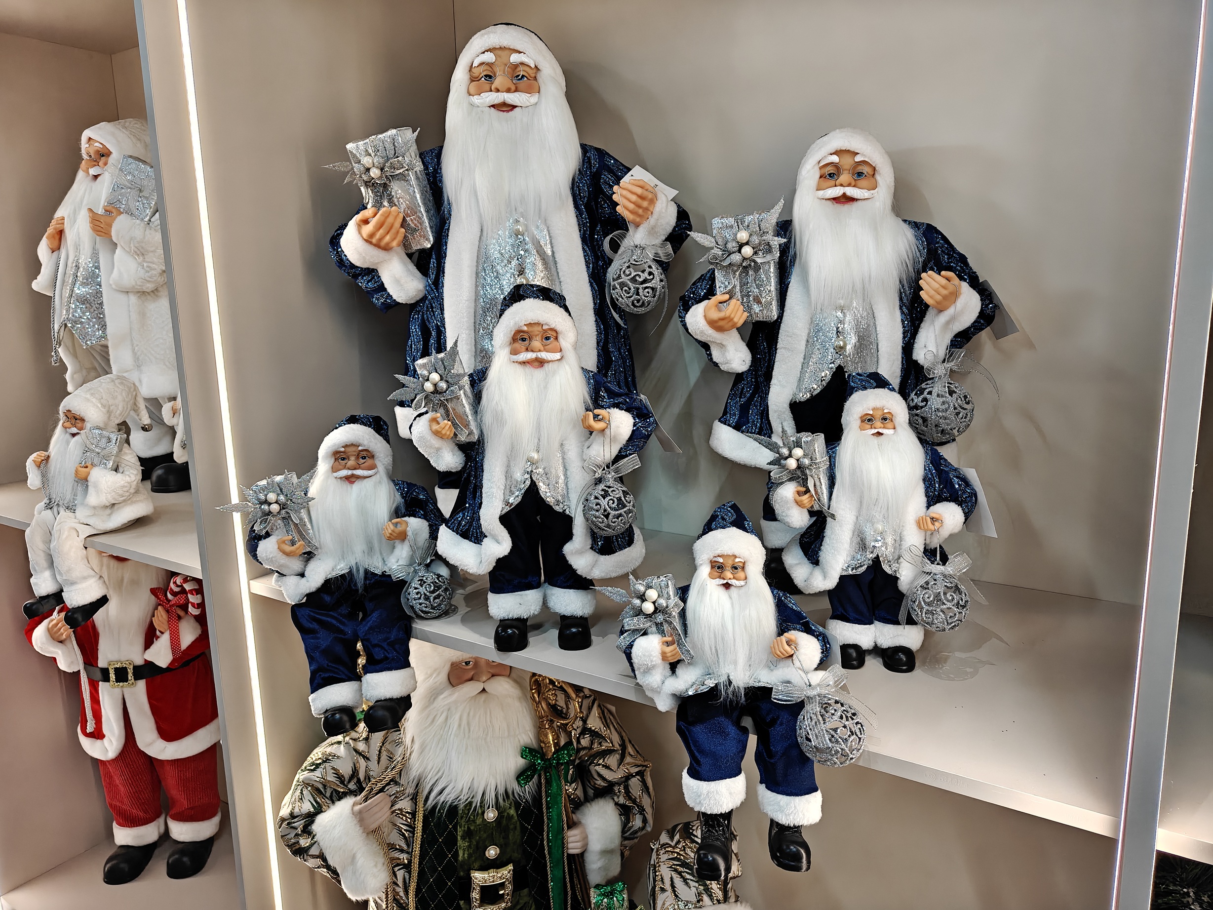 Santa Claus Navidad Natal Noel Gift New Year Home Decoration 30~90cm Standing&Sitting Christmas Large Santa Claus Doll