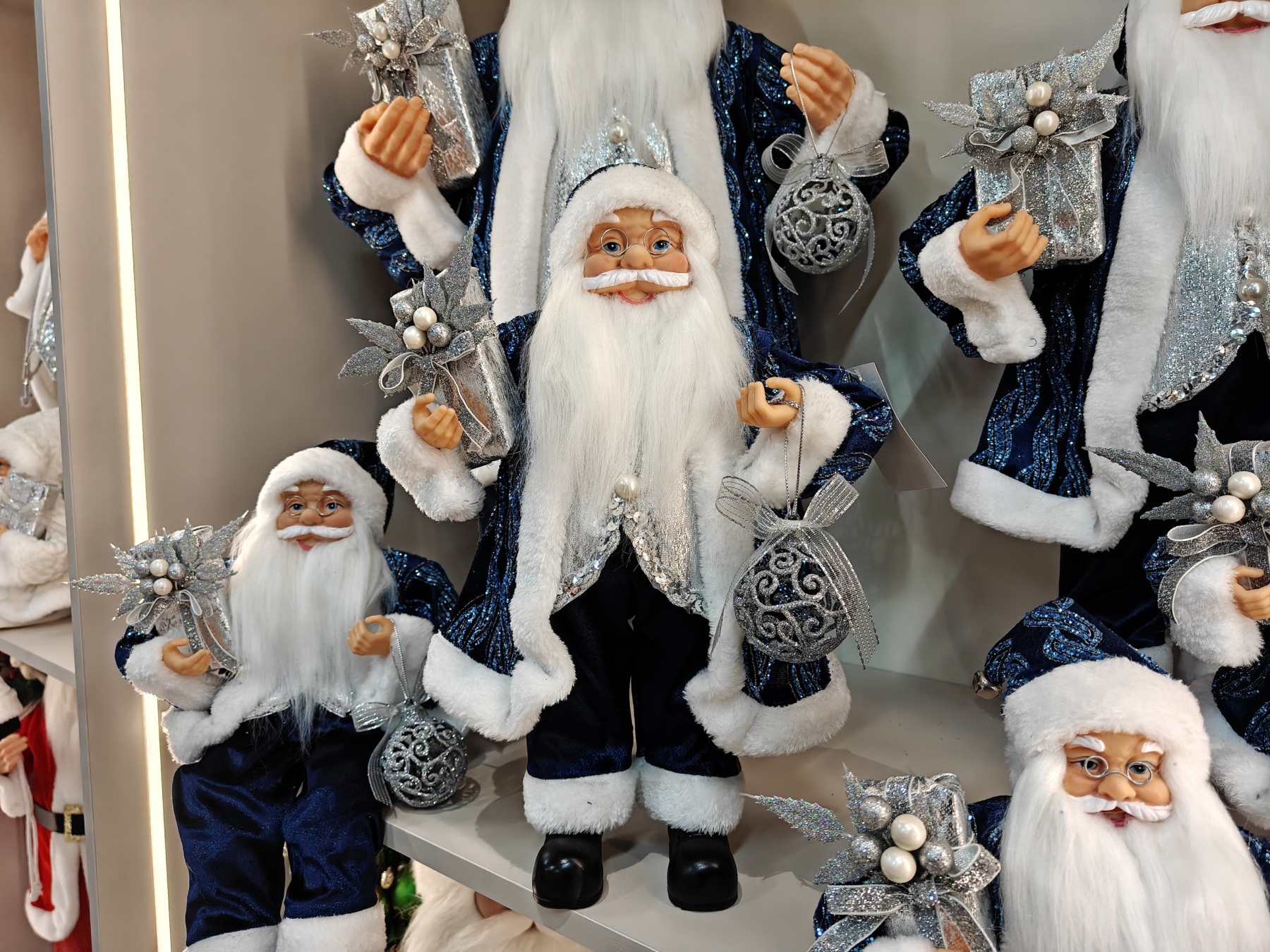 Santa Claus Navidad Natal Noel Gift New Year Home Decoration 30~90cm Standing&Sitting Christmas Large Santa Claus Doll