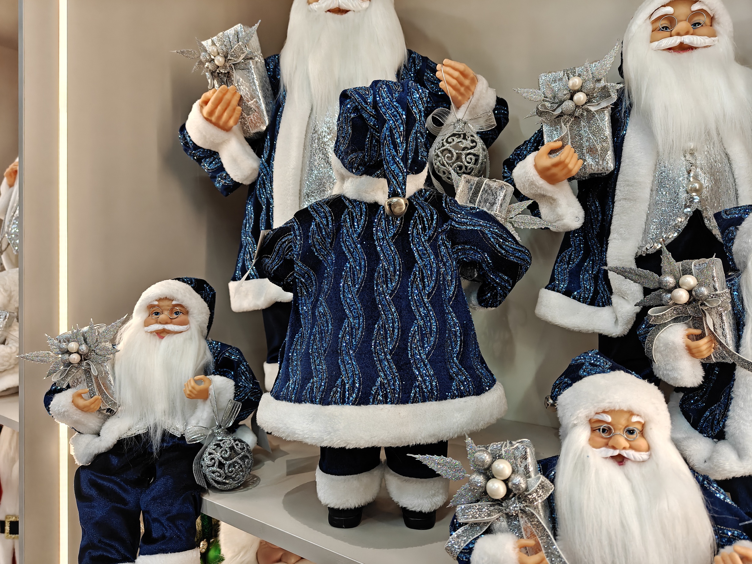 Santa Claus Navidad Natal Noel Gift New Year Home Decoration 30~90cm Standing&Sitting Christmas Large Santa Claus Doll