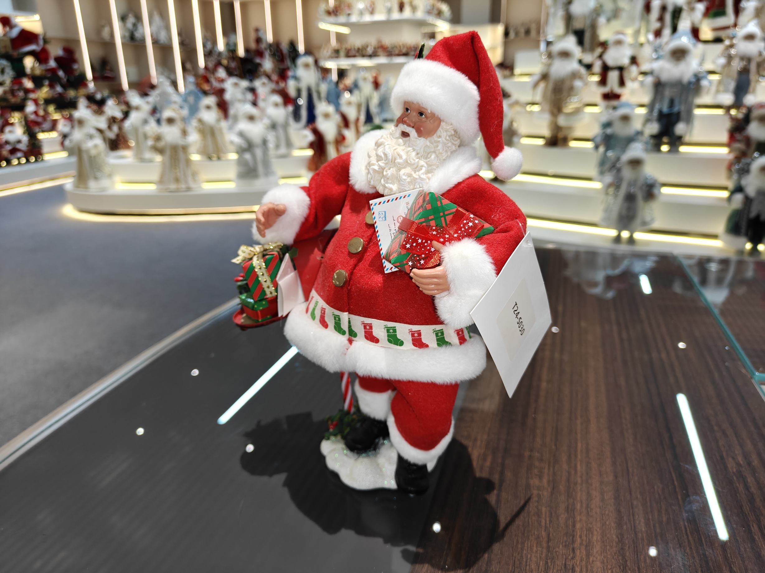 11" STANDING SANTA CLAUS Classic Style Doll Mailbox Figurine Christmas Gifts Polyester