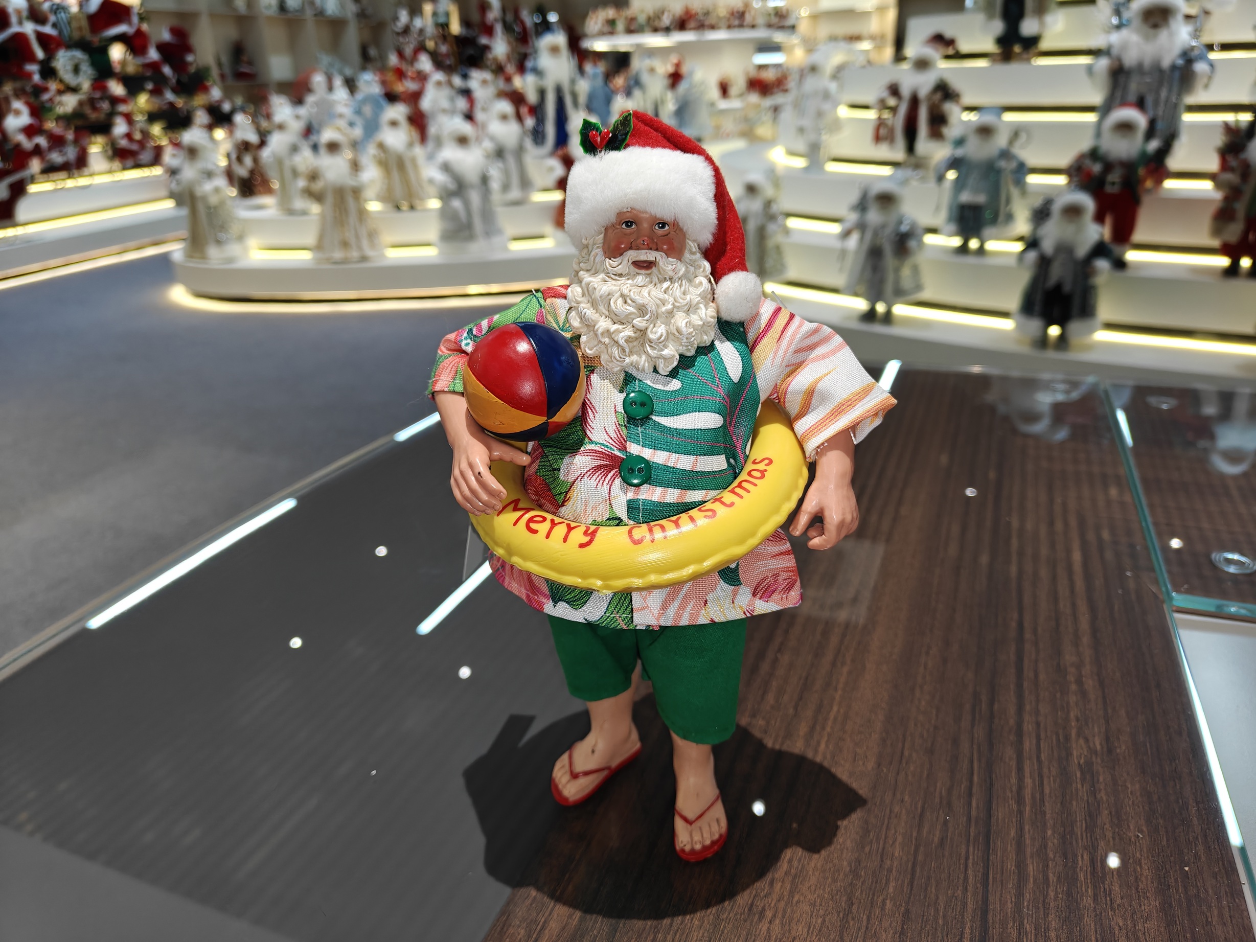 11inch Polyester&Fabric Christmas Santa Claus Ornaments Eco Friendly Durable Factory Xmas Decor Figurine Toys Doll