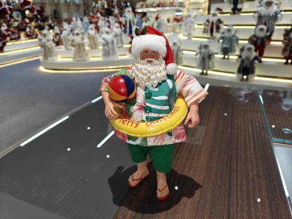 11inch Polyester&Fabric Christmas Santa Claus Ornaments Eco Friendly Durable Factory Xmas Decor Figurine Toys Doll