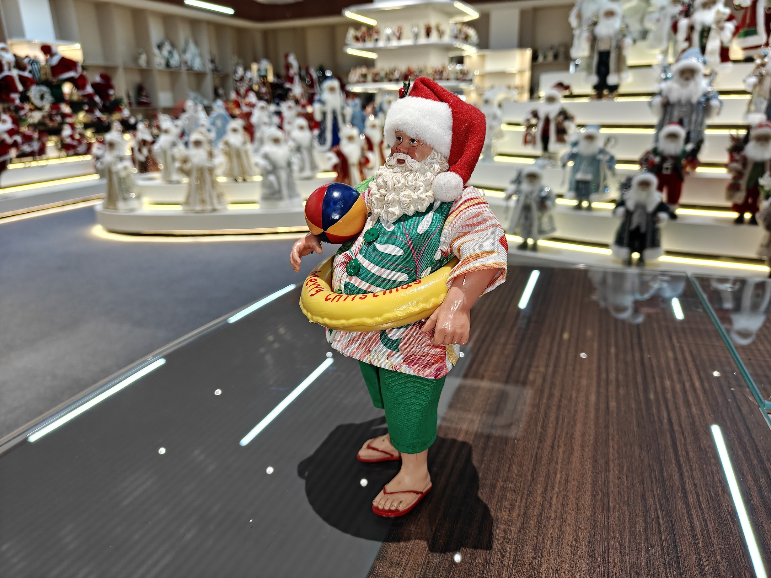 11inch Polyester&Fabric Christmas Santa Claus Ornaments Eco Friendly Durable Factory Xmas Decor Figurine Toys Doll