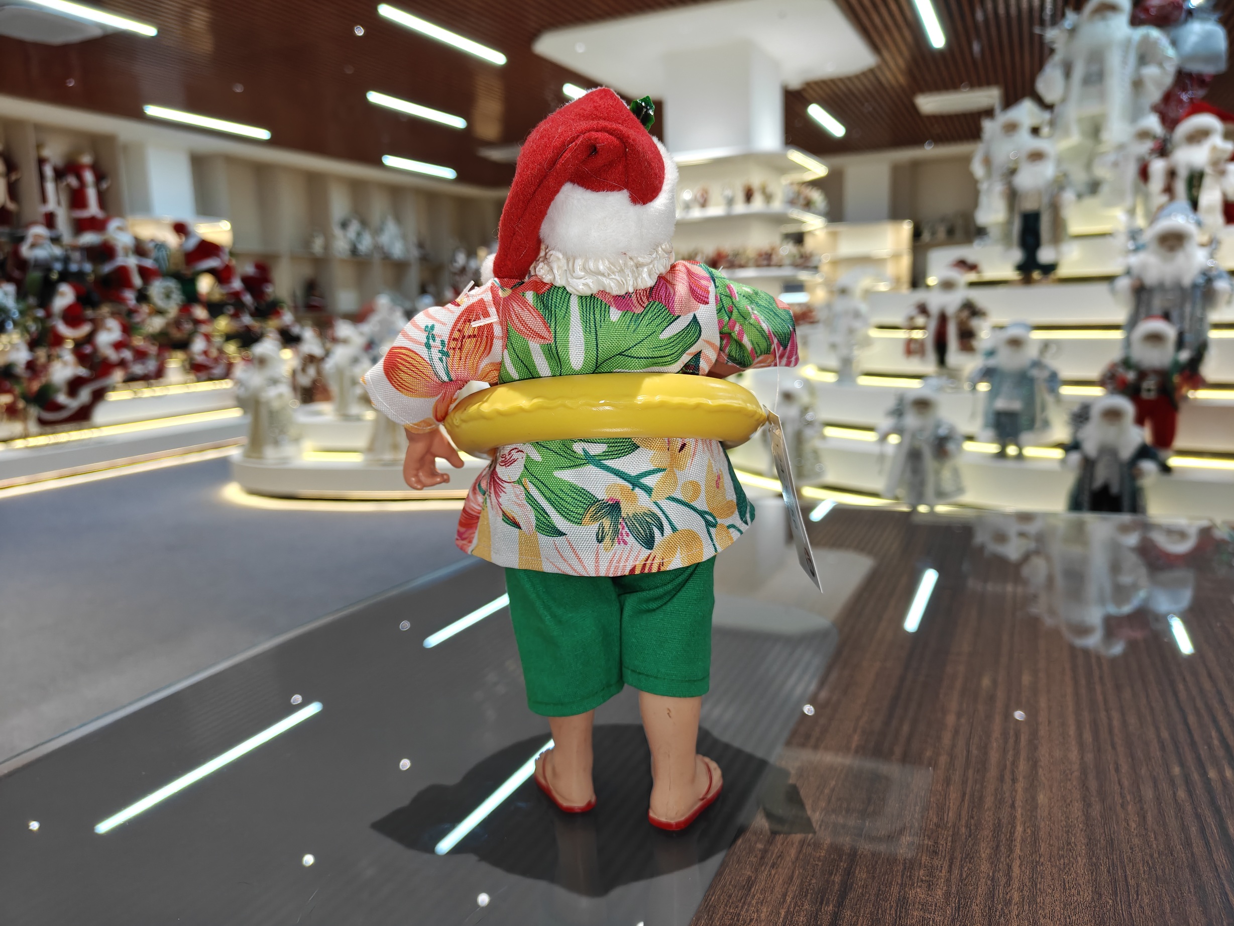 11inch Polyester&Fabric Christmas Santa Claus Ornaments Eco Friendly Durable Factory Xmas Decor Figurine Toys Doll