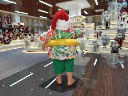 11inch Polyester&Fabric Christmas Santa Claus Ornaments Eco Friendly Durable Factory Xmas Decor Figurine Toys Doll
