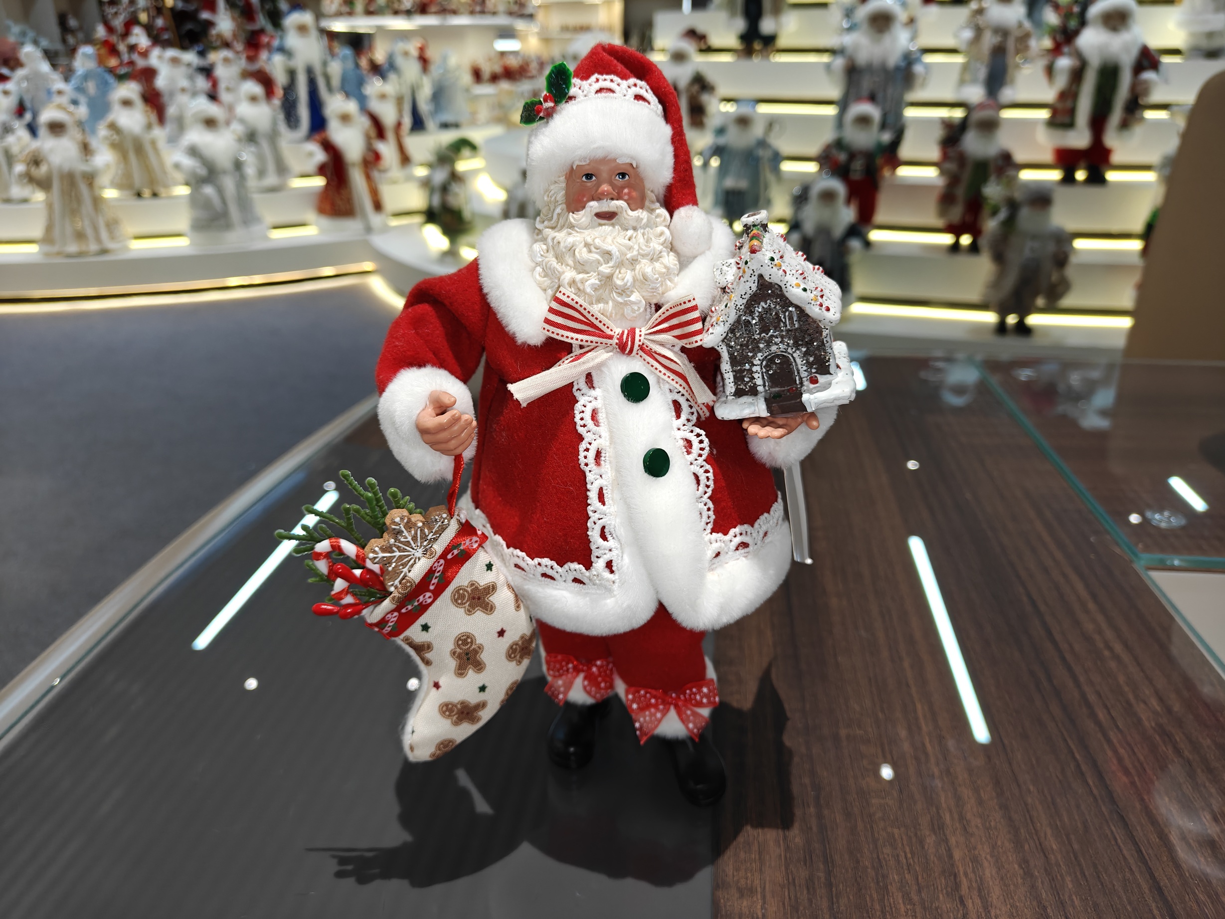 11" STANDING SANTA CLAUS Classic Doll Christmas Stocking Figurine Xmas Gifts