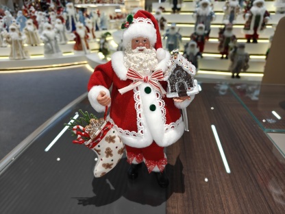 11" STANDING SANTA CLAUS Classic Doll Christmas Stocking Figurine Xmas Gifts