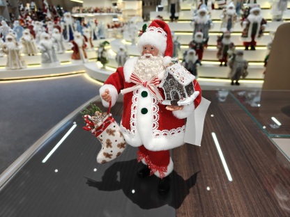 11" STANDING SANTA CLAUS Classic Doll Christmas Stocking Figurine Xmas Gifts