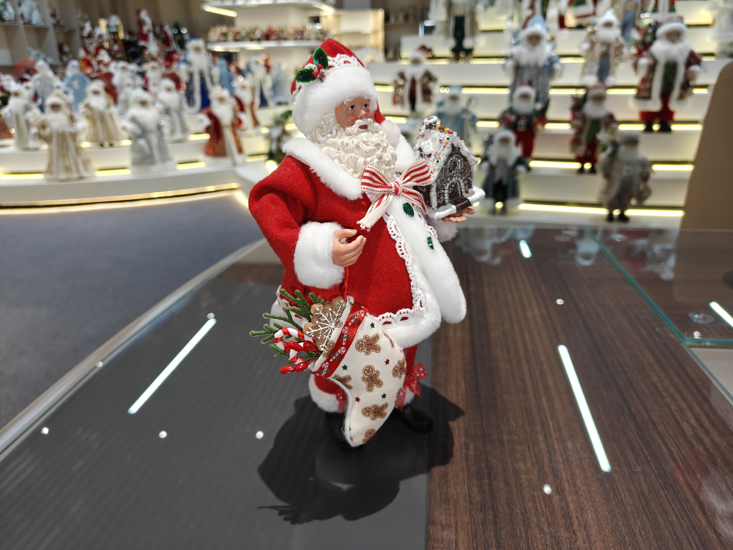 11" STANDING SANTA CLAUS Classic Doll Christmas Stocking Figurine Xmas Gifts