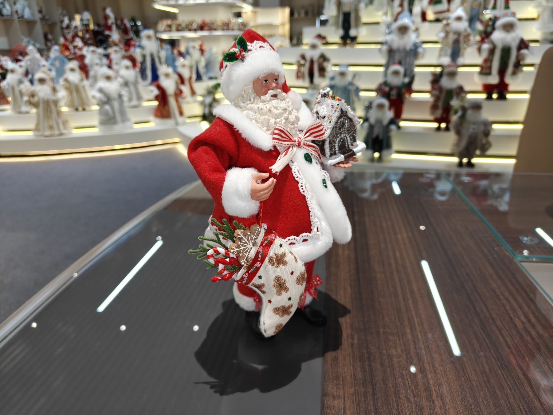 11" STANDING SANTA CLAUS Classic Doll Christmas Stocking Figurine Xmas Gifts