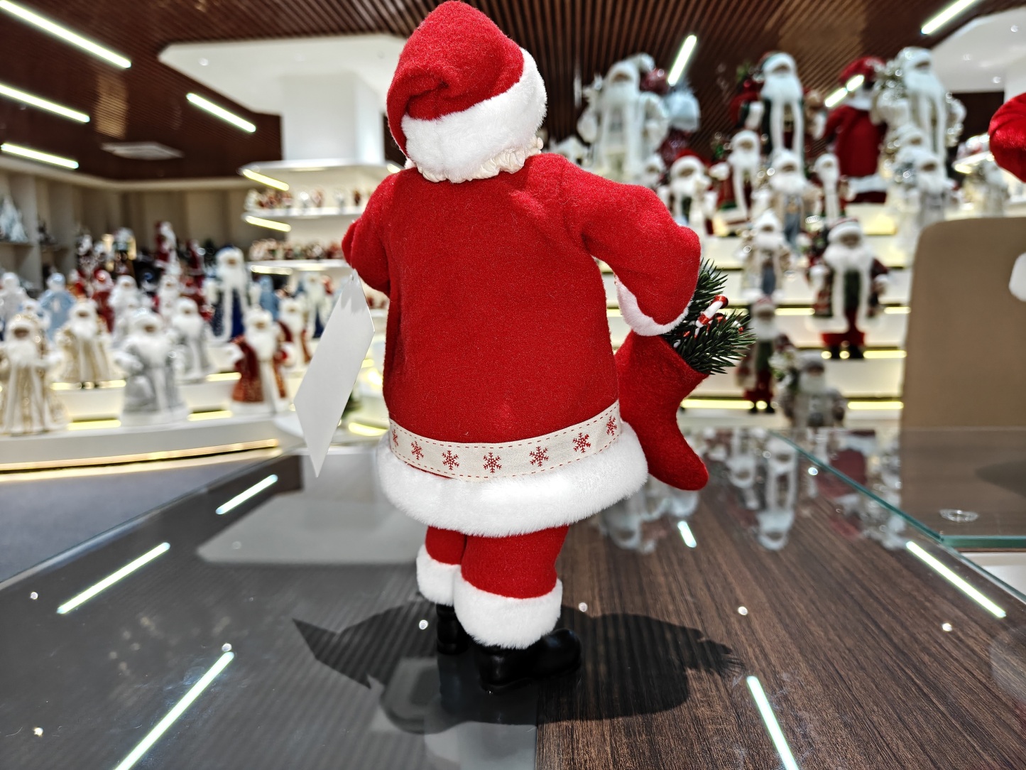 Handmade Classic 11" STANDING SANTA CLAUS Snowflake Decorations Christmas Stockings Xmas Gifts