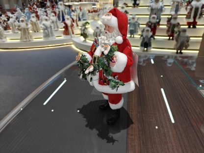 11" Standing Classic Santa Claus Rainbow Decorative Lamp Xmas Gifts