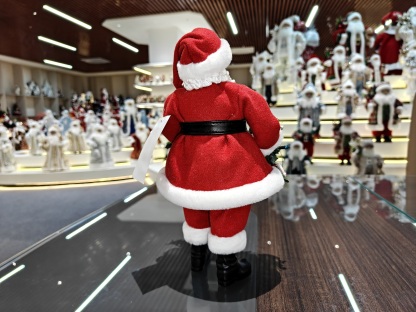 11" Standing Classic Santa Claus Rainbow Decorative Lamp Xmas Gifts