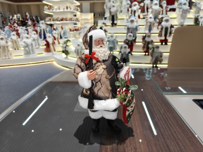 11" Standing Classic Santa Claus Polyresin Eco Friendly Doll Factory Indoor Decoration Christmas Stockings Xmas Gifts