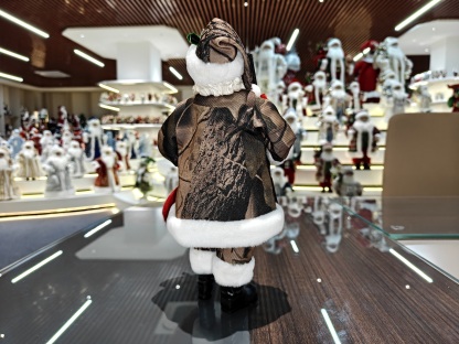 11" Standing Classic Santa Claus Polyresin Eco Friendly Doll Factory Indoor Decoration Christmas Stockings Xmas Gifts