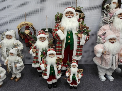 Luxury Xmas Navidad Santa Claus Christmas Ornament Decoration Figurines Doll 30-80cm