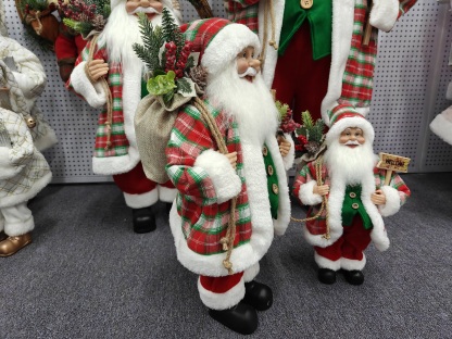 Luxury Xmas Navidad Santa Claus Christmas Ornament Decoration Figurines Doll 30-80cm