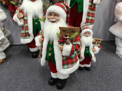 Luxury Xmas Navidad Santa Claus Christmas Ornament Decoration Figurines Doll 30-80cm