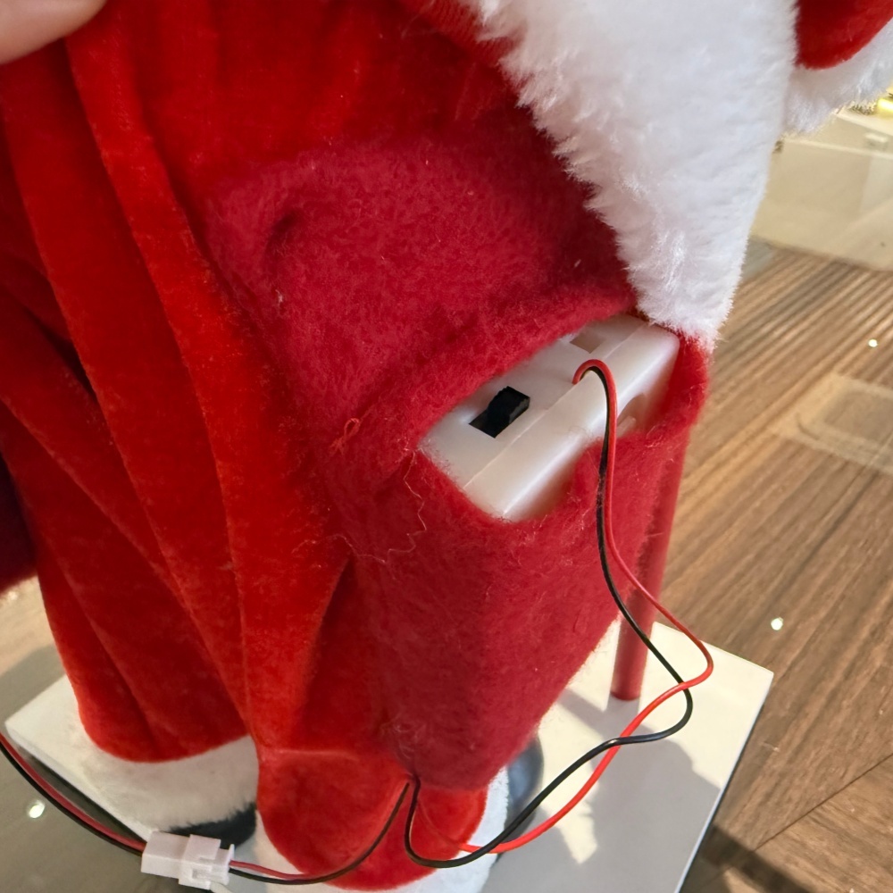 18" Luxury Standing Santa Mailbox with Acoustical Control Light Musical Christmas Decor