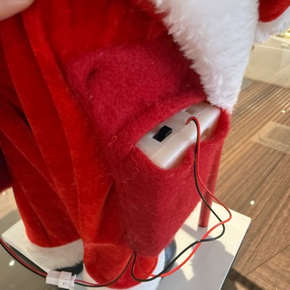 18" Luxury Standing Santa Mailbox with Acoustical Control Light Musical Christmas Decor