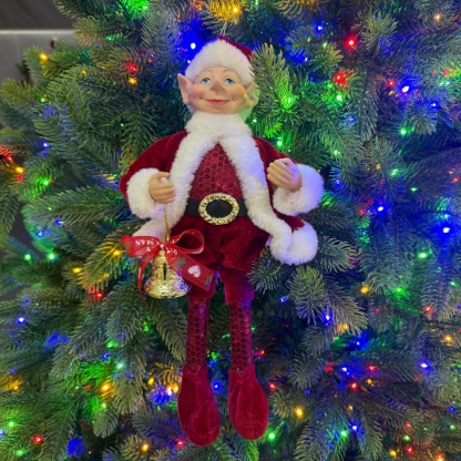 2027 New Style Christmas 30CM Elf Gnome Fabric Pendant Eco Friendly Durable Reusable Indoor Hanging Decor Factory Wholesale