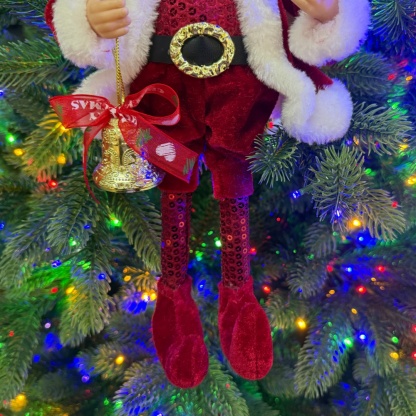 2027 New Style Christmas 30CM Elf Gnome Fabric Pendant Eco Friendly Durable Reusable Indoor Hanging Decor Factory Wholesale