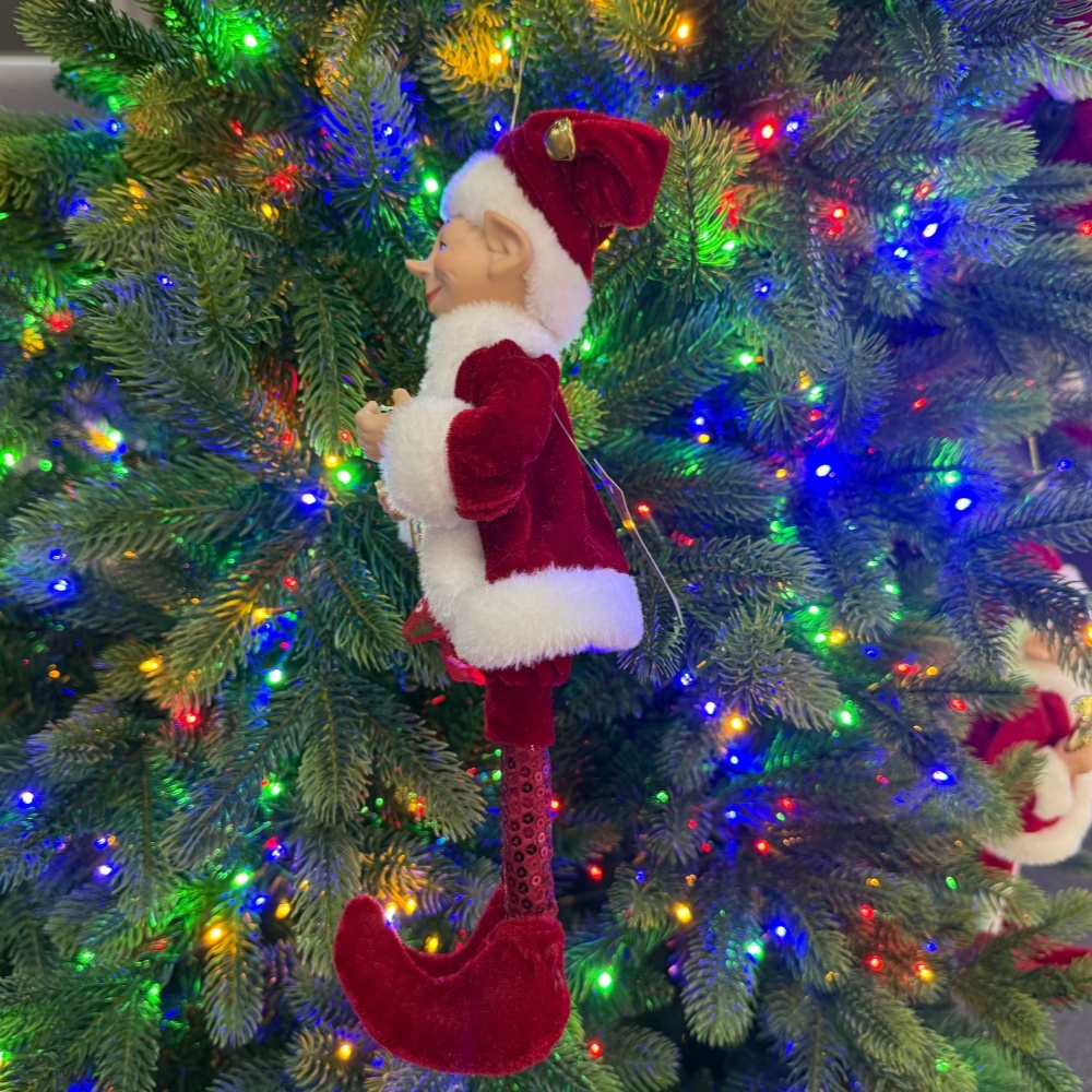 2027 New Style Christmas 30CM Elf Gnome Fabric Pendant Eco Friendly Durable Reusable Indoor Hanging Decor Factory Wholesale