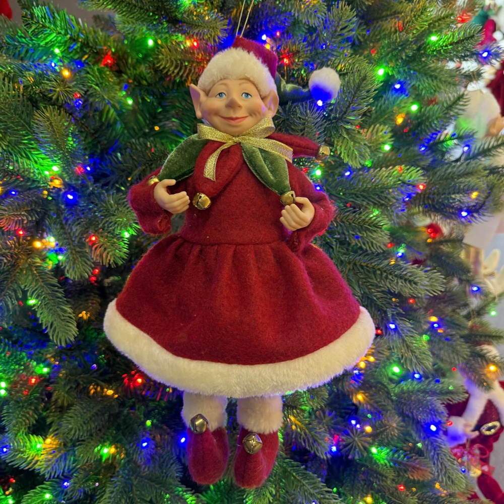 2027 New Style Christmas 30CM Elf Gnome Fabric Pendant Eco Friendly Durable Reusable Indoor Hanging Decor Factory Wholesale