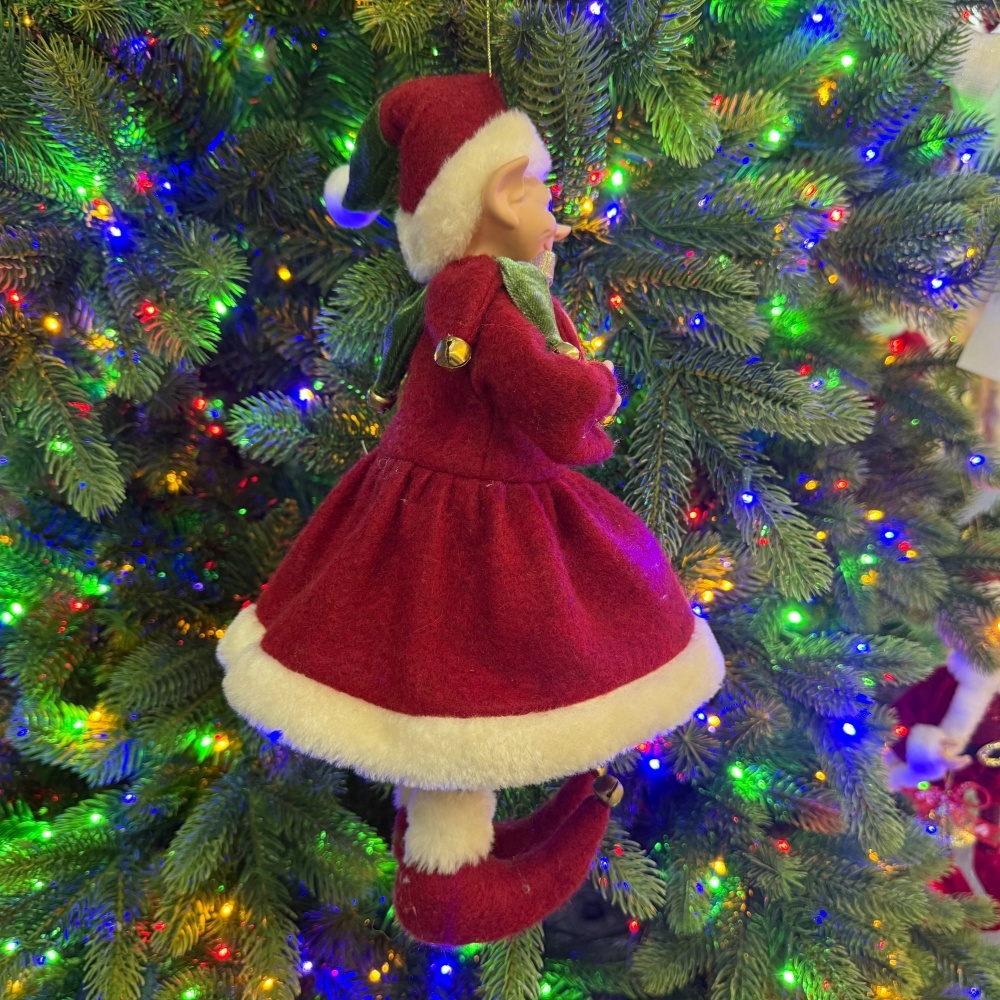2027 New Style Christmas 30CM Elf Gnome Fabric Pendant Eco Friendly Durable Reusable Indoor Hanging Decor Factory Wholesale